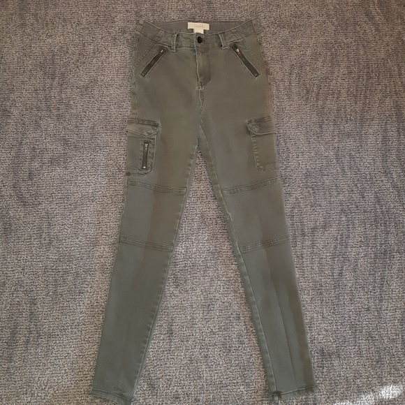 Liquid X Dark Green Jean's Size 7 - Picture 2 of 6